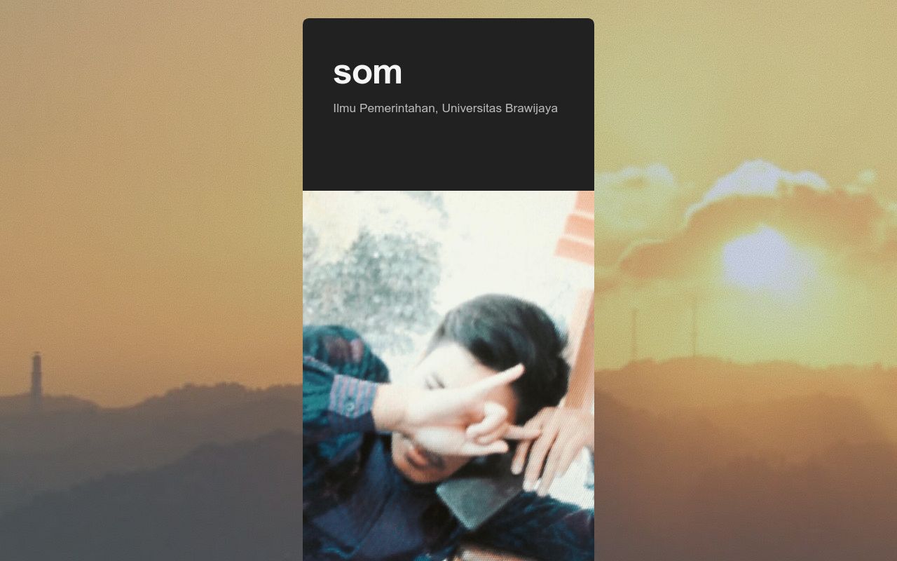 Carrd profile picture for @som